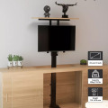 2024 High-End Design Dual Monitor Justerbar Office höjd rullgardinsmenyn Electric TV Lift TV Stand
