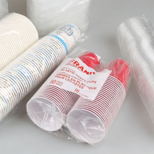 새로운 디자인 자동 12oz 플라스틱 컵 자동 포장 기계 포장 플라스틱 컵