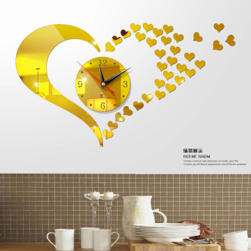 Decorative Arabic Sticker Wall Clock for Bedroom