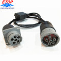 Cable de diagnóstico hembra OBD2 a conector hembra J1708