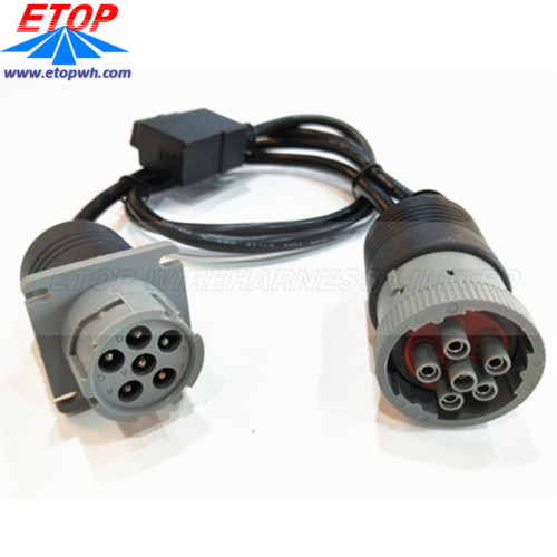 Diagnostic Cable Female OBD2 To Female J1708 Connector