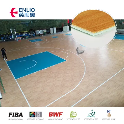Anti-Slip pvc indoor sports floor wood flooring