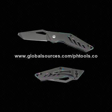 Pocket Knifes with Window Breaker, Made of 440 Stainless Steel
