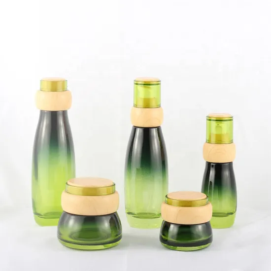 Fashionable 30G 50G Green Whole Set Cosmetics Packaging Bottle