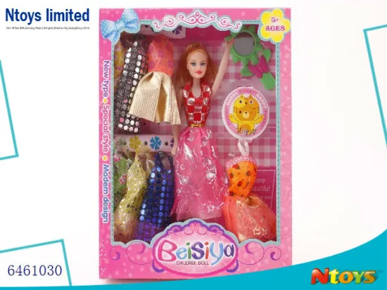 6461030 BEAUTIFUL DOLL SET WITH NICE DRESS FOR GIRL