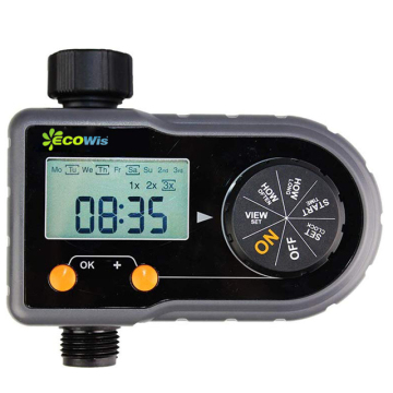 Automatic Garden Irrigation Timer: Intelligent Tap Water Controller with 1 Outlet