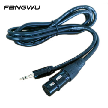 전문 시리즈 6 피트 블랙 3.5mm ~ XLR 암컷 스테레오 남성 케이블