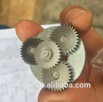 custom small steel planetary gear set produced by gear manufacturer