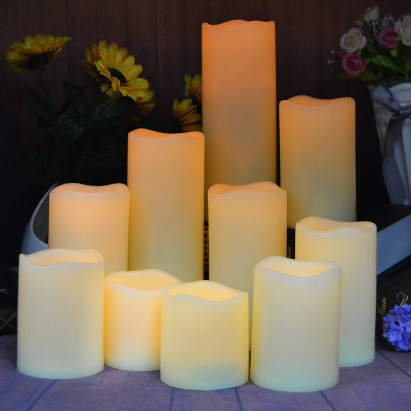 Velas impermeables sin envejecimiento con temporizador