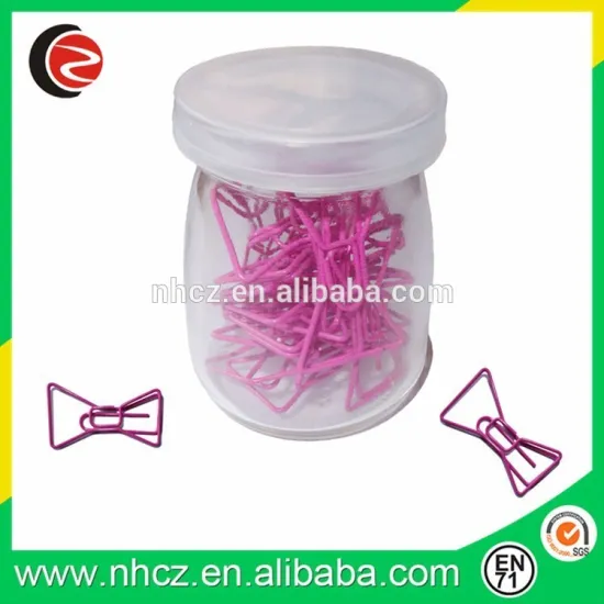 bowknot shape paper clip/different shaped paper clip