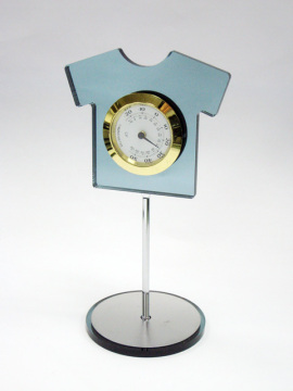 Clothes shape transparent gray acrylic desktop funny clock