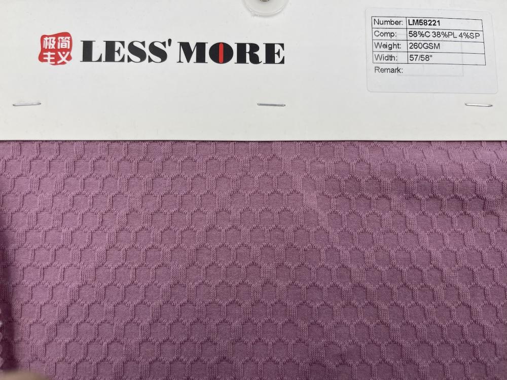 58% Cotton 38% Polyester 4% Spandex