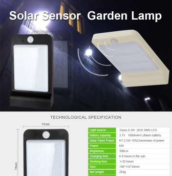 New Products High Luminance Street Rotating Solar Garden Lights