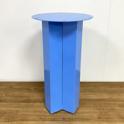 Blue Round Coffee Dining Furniture Metal Table Legs