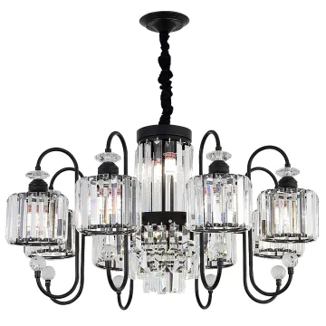 INSHINE Balck Crystal Chandelier Lights