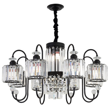 LEDER Balck Crystal Chandelier Lights