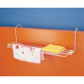 Towel rack para sa pintuan ng banyo na may dalawang kawit