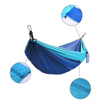 2024 Hot Sale: Outdoor Camping Parachute Cloth Double Hammock for Backyard or Hanging Swing