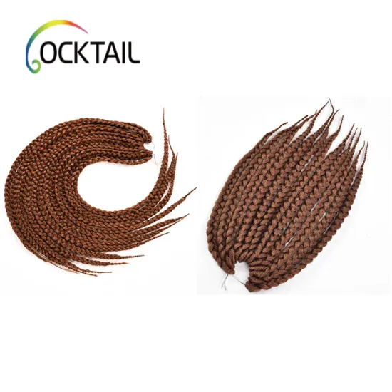 Different color and length pre braided crochet box braid hair extensions