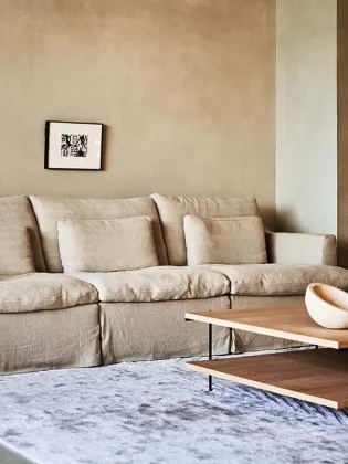 Stylish Cotton Linen Fabric Sofa