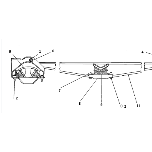 D6D bulldozer balance beam assembly 6T-1724/6T1724