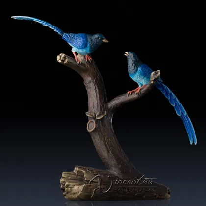 online shopping collectibles metal craft bronze magpie statue