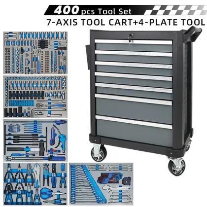 OEM ODM 420 Pcs Tool Sets Stainless Steel Tool Chest 7 Drawers