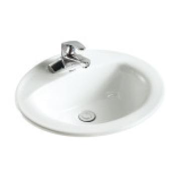 Ceramic Above Counter Sink with Tap ( LD77129W )