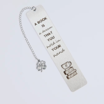 Bookmark thép không gỉ truyền cảm hứng - Món quà khắc bằng laser cho những người yêu thích sách