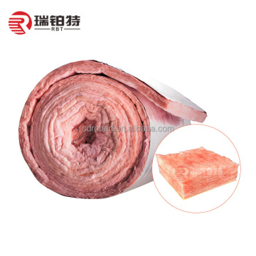 Pink Fiber Glass Wool Roll for Wall and Ceiling Insulation Batts