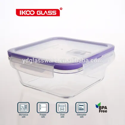glass meal prep containers / food storage container box