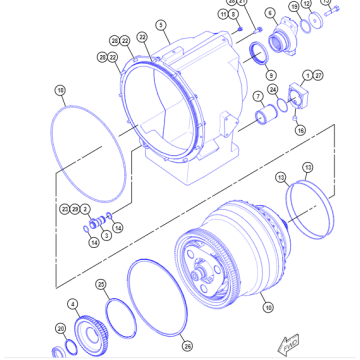 163-9364 163-9364 450-9231 TORQUE CONVERTER GP for D9