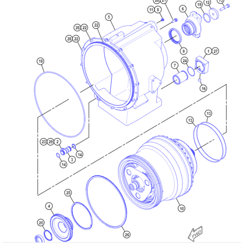 163-9364 163-9364 450-9231 TORQUE CONVERTER GP for D9