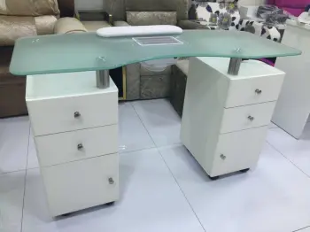 Modern nail salon manicure table with fan