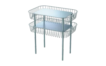 Stacking 2-layer Shelf for Home Furniture