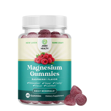 Gummies de magnésio de framboesa saboroso para apoio à saúde