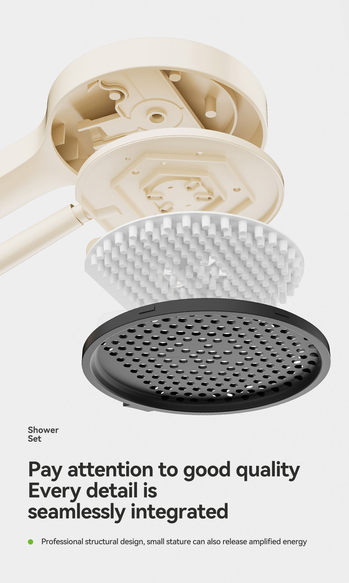 the material shower head