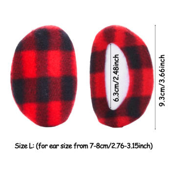 1Pair Bandless Ear Muffs Winter Thick Warm Fleece Ear Muffs Ear Covers Women Men Ourdoor Cold Weather Windproof Ear Warmer