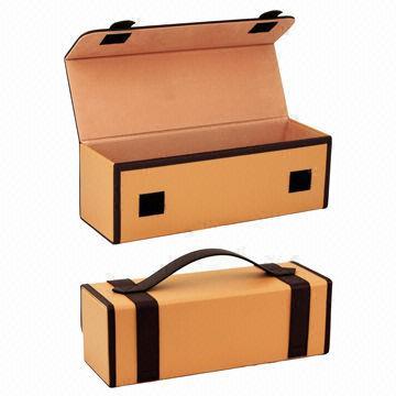 Wine box with PU leather