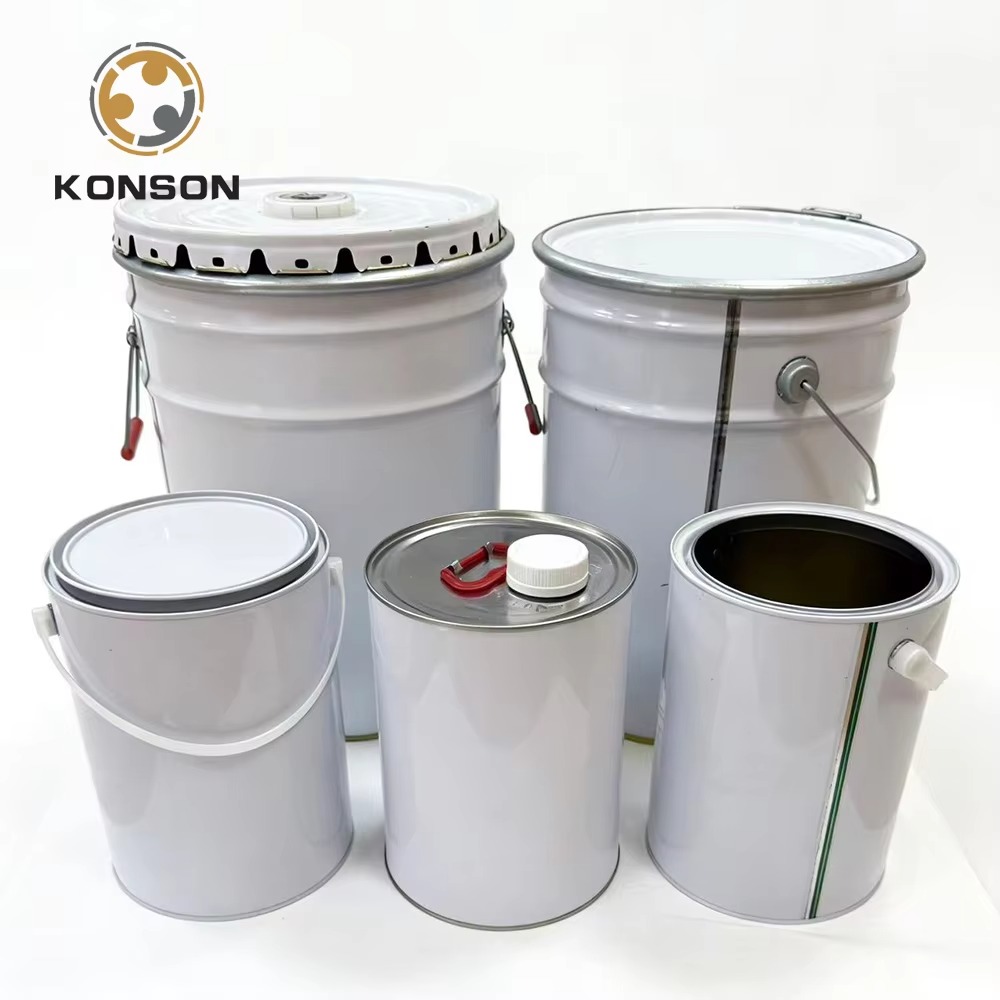 Metal paint tins