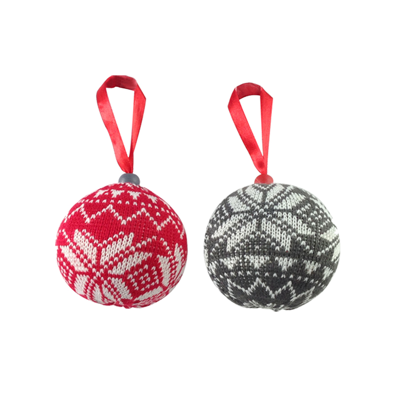 Christmas Knitted Ball Ornaments