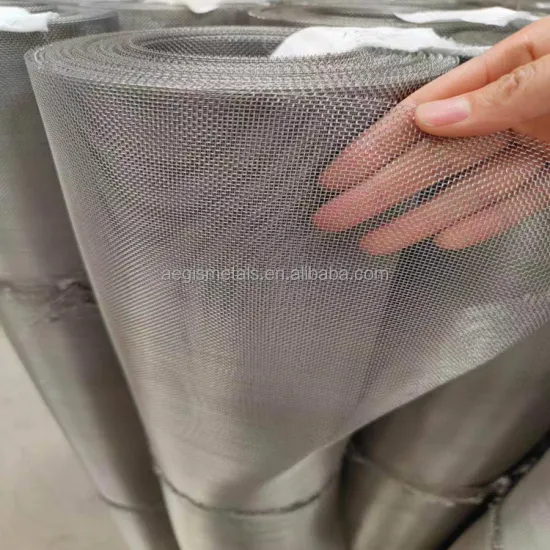 SWG28 40 Mesh PU AL Wire Screen Aluminum Woven Wire Mesh