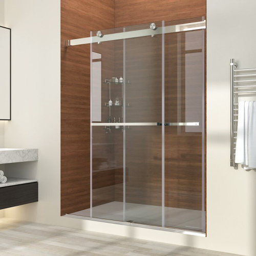 SALLY Frameless Double Sliding Bypass 8mm Shower Doors