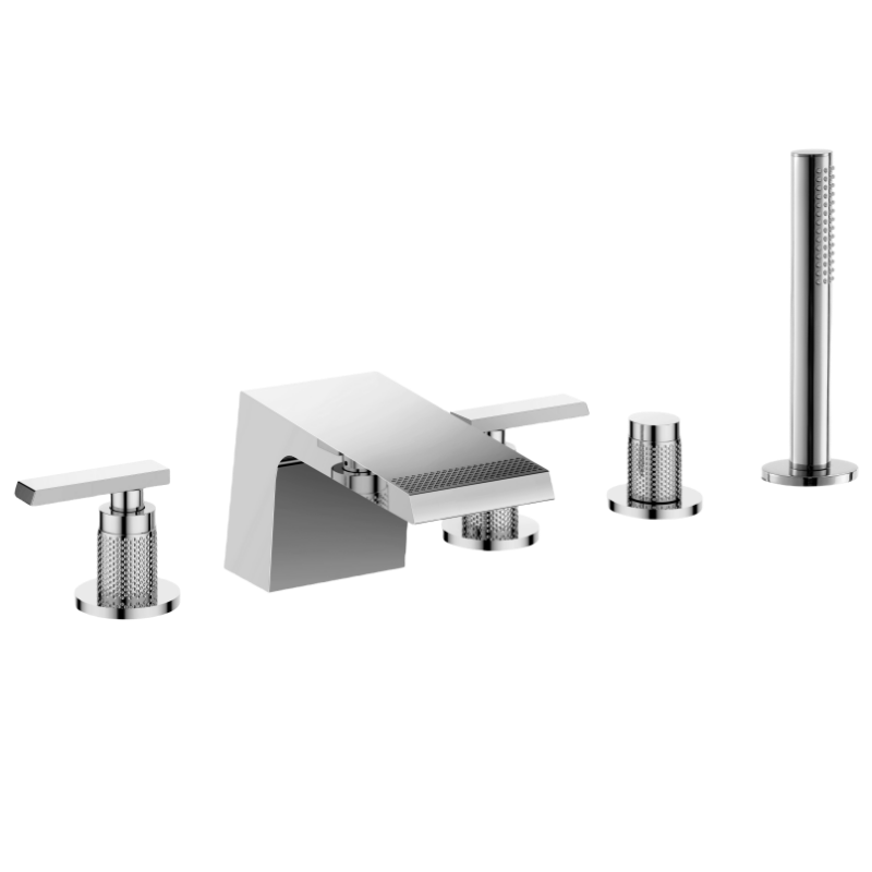 5-Hole rim mounted bath shower mixer