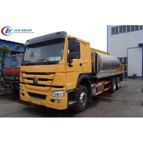 ใหม่ล่าสุด HOWO 16tons Bitumen Emulsion Spraying Truck