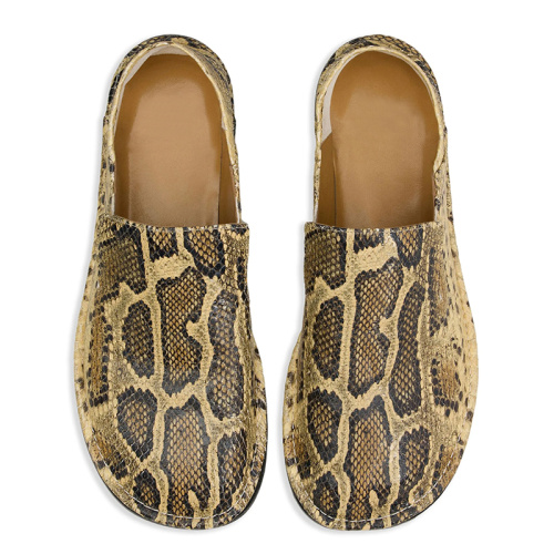 Trendy Snake Print Men's Comfortable Shoes