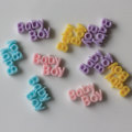 25MM Kawaii Words BabyBoy Résine Cabochon DIY Cellule