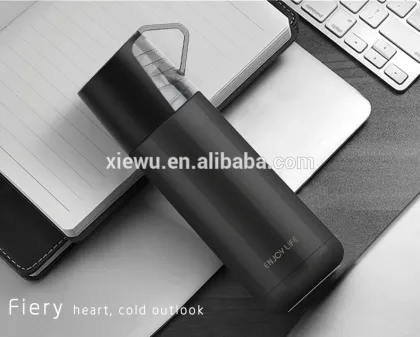 350ml wholesale bottled water thermos vacuum flask with a cup lid