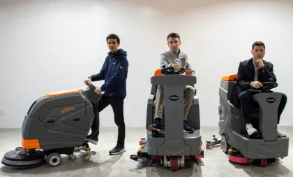 Commercial Industrial Walk-Behind Floor Scrubber