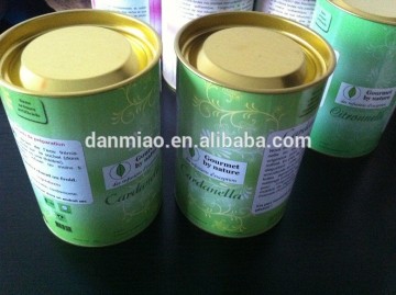 Hot sell round paper can for package&custom tea canister with lid,paper canister for sale